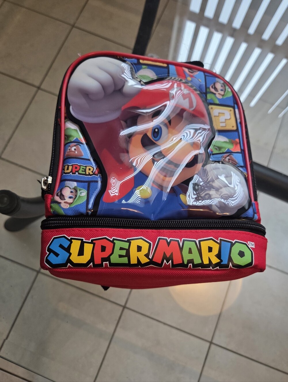 Bioworld Super Mario Red Blue Kids Lunch Bag